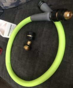 Flexzilla Garden Lead-In Hose 5/8 in. x 3 ft., Heavy Duty, Lightweight, Drinking Water Safe, ZillaGreen - HFZG503YW-E 5/8" x 3' (feet) 41 B1RZxraEgS