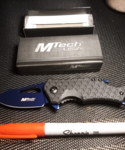 MTECH USA – Spring Assisted Folding Knife Blue 81 B1RwC17WDSS