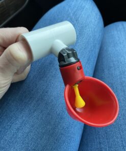 Cruzadel (12 Pack) PVC Tee Fittings For Threaded Poultry Cups Chicken Waterer - Schedule 40 PVC 1/2 inch Slip X 1/2 inch Slip X 1/8 inch FPT 12 33 B1S2QFeHWAS