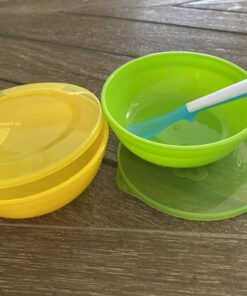 Munchkin® Love-a-Bowls™ 10 Piece Baby Feeding Set, Includes Bowls with Lids and Spoons, Multicolor 40 B1SpSrp7DS
