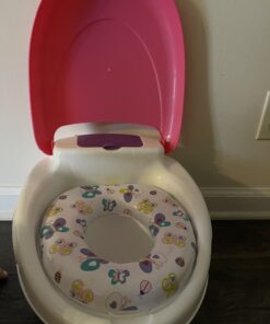 Summer Infant Step by Step Potty, Pink - 3-in-1 Potty Training Toilet - Features Contoured Seat, Flushable Wipes Holder and Toilet Tissue Dispenser, 13x9.5x15.5 Inch (Pack of 1) 1 Count (Pack of 1) 35 B1T6CPpLhFS