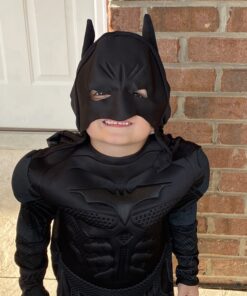 Rubie's Child's Dark Knight Rises Deluxe Muscle Chest Batman Costume with Mask, Small 24 B1TLTfb1rAS