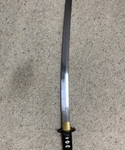 Handmade Sword Fully Functional Hattori Hanzo Katana Sword, 1045 Carbon Steel, Hand Forged Heat Tempered, Full Tang, Sharp, Black Scabbard Metallic-Fiber 39 B1TLwqv7njS