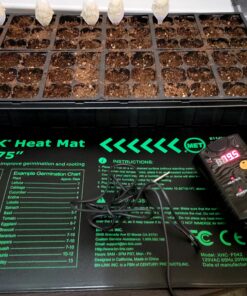 BN-LINK Durable Seedling Heat Mat Heating Pad 10" x 20.75" with Digital Thermostat Controller Combo Set Waterproof for Indoor Seed Starting and Plant Germination 10" x 20.75" & Thermostat 36 B1TmJuO911S 1