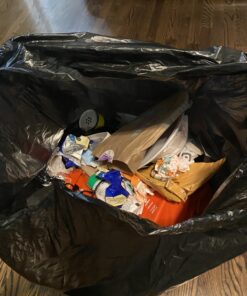 Reli. 30-33 Gallon Trash Bags Heavy Duty | 250 Bags Bulk | Black Large Trash Bags 30+, 32 Gallon | Made in USA 33 Gallon | 250 Count (Bulk Value) 21 B1U03BNtSIS