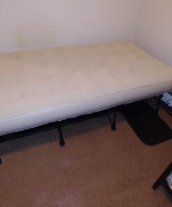 Ivation EZ-Bed (Twin) Air Mattress with Frame & Rolling Case, Self Inflatable, Blow Up Bed Auto Shut-Off, Comfortable Surface AirBed, Best for Guest, Travel, Vacation, Camping Twin 23 B1UVvCi puS