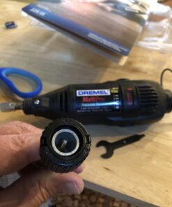 Dremel Flex Shaft Rotary Tool Attachment with Comfort Grip and 36” Long Cable - Engraver, Polisher, and Mini Sander- Ideal for Detail Metal Engraving, Wood Carving, and Jewelry Polishing ,225-02, Grey Shaft attachment 60 B1UuD2Ud16S