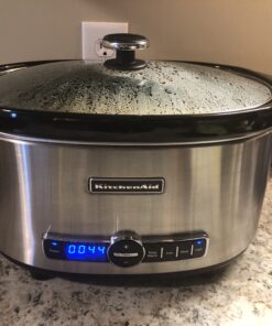 KitchenAid KSC6223SS 6-Qt. Slow Cooker with Standard Lid - Stainless Steel 27 B1VM3UK4YYS