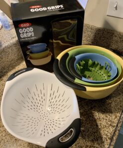 OXO Plastic Good Grips 3-Piece Mixing Bowl Set - Assorted Colors, Blue/Green/Yellow 41 B1VlXy608kS