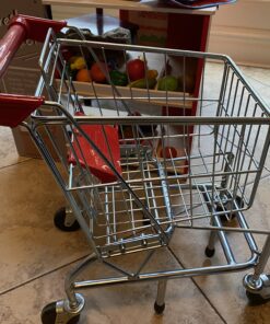Melissa & Doug Toy Shopping Cart With Sturdy Metal Frame - Toddler Shopping Cart, Pretend Grocery Cart, Supermarket Pretend Play Shopping Cart For Kids Ages 3+ 41 B1W3 xF4DKS