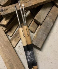 Savannah - 7586 Carbide Turning Tool Large Size (3 Piece Set - All 3 Turning Tools) Includes Diamond Shape, Round and Square Turning Tools With Comfort Grip Handles, Three Tool Set,Silver 33 B1W6cV4xMRS