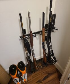 Hold Up Displays - Gun Rack and Rifle Storage Holds 6 Winchester Remington Ruger Firearms and More - Heavy Duty Steel - Made in The USA 1 Pack 29 B1WO0BOxw9S