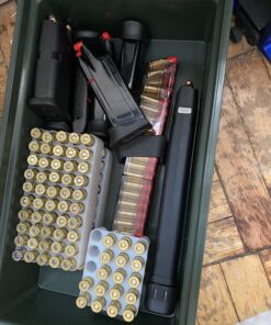 MTM AC30C-11 Ammo Can Short | 30-Caliber | Heavy-Duty Dual Latching System | Rugged Polypropylene Plastic | O-Ring Seal System, Water Resistant | Forest Green, Medium 35 B1WWmpFY02S