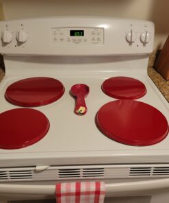 Reston Lloyd Electric Stove Burner Covers, Set of 4, Red 30 B1Wrf9lo9gS