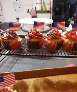 Beistle United States Of America Flag Food Picks 50 Piece Patriotic Party Supplies USA 4th Of July Decorations Labor Day Tableware, Red/White/Blue, 2.5" 2.5" 37 B1X2jXVuqQS