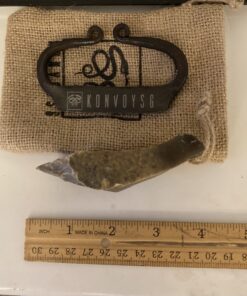 KonvoySG Flint and a Steel Striker Made from Carbon Steel Traditional Hand Forged Fire Starter Comes with English Flint Stone and Emergency Tinder Jute Carry Bag 23 B1XDdC9SwzS