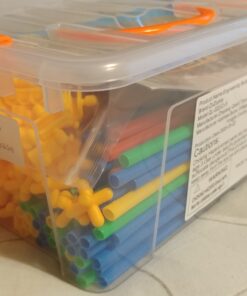 ZOZOPLAY Straw Constructor STEM Building Toys 400 Piece Straws and Connectors Building Sets Colorful Motor Skills Interlocking Plastic Engineering Toys Best Educational Toys Boy & Girl… 400piece 30 B1XZVghjLsS