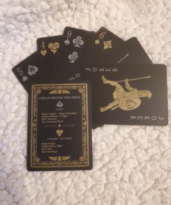 Mythical Creatures - Black Silver & Gold Edition Playing Cards by Gent Supply 48 B1Xasokd1xS