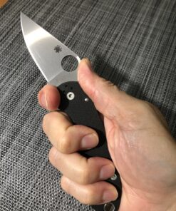 Spyderco Para 3 Signature Folding Utility Pocket Knife with 2.95" Stainless Steel Blade and G-10 Handle - Everyday Carry - PlainEdge - C223GP 51 B1Y2KgQ5jS