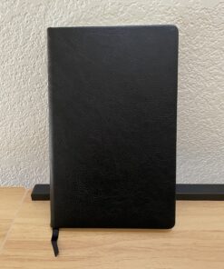 Ruled Notebook/Journal – Classic Notebook Journal for Women/Men, Faux Leather Notebooks for Work, Premium Thick Paper, Black, Hardcover, Lined (5.4 x 8.3) 44 B1YV8ilqq6S