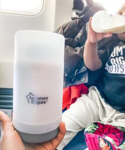Tommee Tippee Portable Travel Baby Bottle and Food Warmer, Ideal for Travel, Thermal Insulation, Stainless Steel Flask with Leak-Proof Lid, BPA Free 43 B1YWKmKt9S