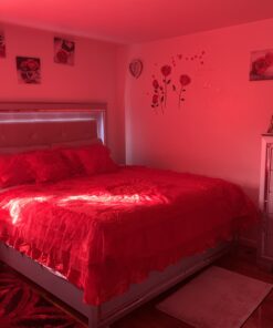 ufengke Red Rose Removable Wall Stickers Murals for Living Room/Bedroom (Rose, No. 1) 30 B1YWa26xKWS