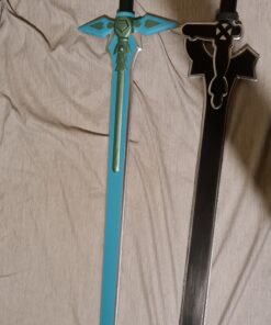 Sword Art Online Kirito Kirigaya Dark Repulsor Elucidator Foam LARP Sword Set 34 B1YayQZUnGS