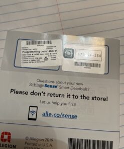 SCHLAGE Sense Smart Deadbolt with Century Trim in Satin Nickel (BE479 CEN 619) Smart Lock 33 B1Z2X2PCBTS