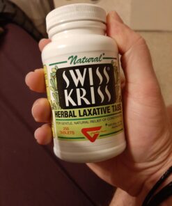 Swiss Kriss Herbal Laxative Tablets, Gentle & Natural Laxatives for Constipation Relief for Adults & Children Over Age 6, Works in 6-12 Hours, Senna Laxative, 250 Tablets Total 250 Count (Pack of 1) 26 B1ZdLQDU89S