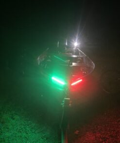 Young Marine 9 inch 3 Nautical Mile White LED Fold Down Boat Stern Light Boat Anchor Light for Pontoon and Fishing Boat Navigation Anchor Lights All Round 360° White LED 12-24V 9" Foldable 27 B1a1Qt0qSES