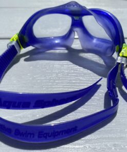 Aquasphere SEAL Kids (Ages 3+) Swim Goggles, Made in ITALY - Wide Vision, Comfort, E-Z Adjust, Anti Scratch & Fog, Leak Free Clear Lens / Violet 15 B1aMi6rpxIS