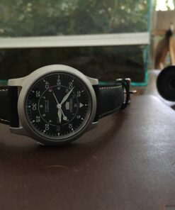 SEIKO Men's SNK809 5 Automatic Stainless Steel Watch with Black Canvas Strap 90 B1acCBLnpQS