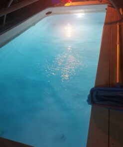 Intex Underwater LED Magnetic Above Ground Wall Pool Light with Magnetic Transmitter and 4 Different Color Options, Multicolor/White Wall Light 41 B1akHjh4IXS