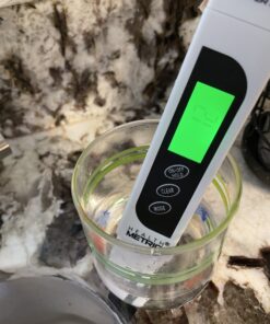 Professional TDS ppm Conductivity Meter - Quick and Easy EC TDS and Temperature Test Pen | 0-9999 ppm with ± 2% Accuracy | Perfect 3-in-1 Tester For Ro Water Aquarium Hydroponics Coffee Pool etc. White 40 B1b0MCvsyrS