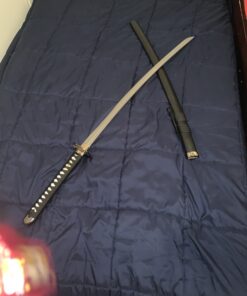 Vulcan Gear Classic Handmade Sharp Japanese Katana Samurai Sword with Scabbard and Single Sword Wood Stand - Choose You Handle (Tsuba) Style Orchid Tsuba 27 B1bH6J4LIxS