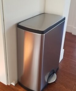 Simplehuman 50 Liter / 13.0 Gallon Rectangular Kitchen Step Trash Can, Brushed Stainless Steel 50 Liter Trash Can 49 B1cOn7hR1 S