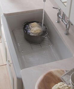 KOHLER 6639-ST Whitehaven Bottom Basin Rack, Steel Sink Racks for 36" Whitehaven Sink, Includes Left and Right Racks, Stainless Steel one-size 21 B1cYIhlI1FL