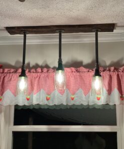 Quart Open Bottom Mason Jar Pendant Lamp - Rustic Brown 30 B1cb0LGUoPS