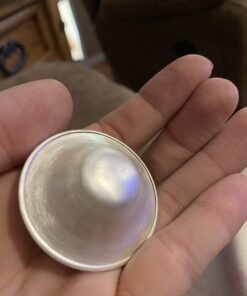 SILVERETTE The Original Silver Nursing Cups, Silverettes Metal Nipple Covers for Breastfeeding, Nursing Shield, 925 Silver Nipple Cover Guards, Soothe and Protect Sore Nipples -Made in Italy Regular 22 B1cdCyX4oS