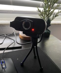 Webcam HD 1080P,Webcam with Microphone, USB Desktop Laptop Camera with 110 Degree Widescreen,Stream Webcam for Calling, Recording,Conferencing, Gaming,Webcam with Privacy Shutter and Tripod BLACK 30 B1cdM1rY5fS