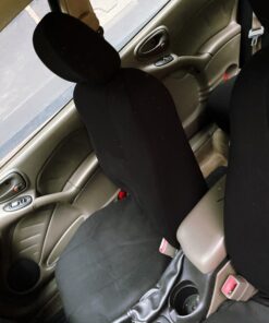 FH Group Car Seat Covers Full Set Cloth - Universal Fit Automotive Seat Covers, Low Back Front Seat Covers, Solid Back Seat Cover, Washable Car Seat Cover For SUV, Sedan And Van Black BLACK Seat Covers 75 B1cmL1o9lwS