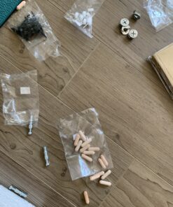 Furinno Andrey Set of 2 End / Side Table / Night Stand / Bedside Table with Bin Drawer, Espresso 2-Pack, Center Bin 34 B1cmX1JYwnS