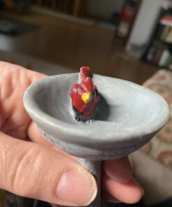 G & F Products MiniGardenn 10027 Fairy Garden Polyresin Miniature, Cardinal Birdbath Pick 27 B1cubSBFv2S 1
