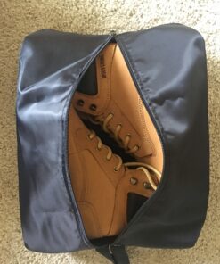 YAMIU Travel Shoe Bags Set of 4 Waterproof Nylon with Zipper for Men & Women, Black 4 Pack - Black 58 B1czbOnIgS