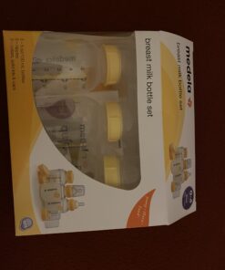 Medela Breast Milk Storage Bottles, 3 Pack of 5 Ounce Breastfeeding Bottles with Slow Flow Nipples, Lids, Wide Base Collars, and Travel Caps, Made Without BPA 3 Count (Pack of 1) 28 B1dWMvNomSS