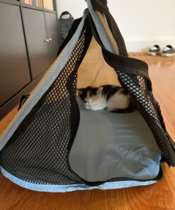 Necoichi Portable Stress Free Cage Carrier and Litter Box, Indoor & Outdoor, Travel (Beige, Carrier) Beige 43 B1dmNVmVAiS 1