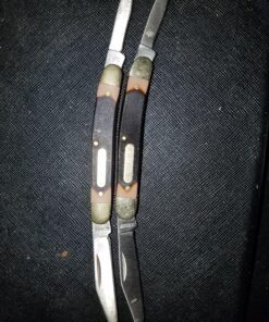 Old Timer 104OT Small Canoe 4.7in Stainless Steel Traditional Folding Pocket Knife with Clip Point and Drop Point Blades, Sawcut Handle, and Convenient Size for EDC, Camping, Hunting, and Outdoors 104OT Small Canoe (Box) 24 B1drP2zS2yS