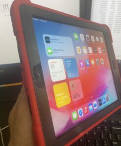 Rantice iPad 6th Generation Cases, iPad 5th Generation Case, iPad Air 2 Case, iPad 9.7 Case, Shockproof Rugged Drop Protection Cover Built with Kickstand for iPad 9.7'' A1893/A1954/A1822/A1823(Red) Red+Black 35 B1eDflRjMlS