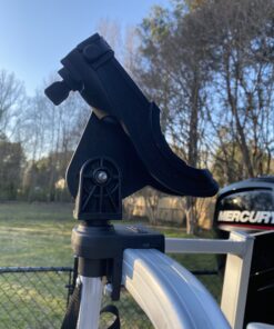 Scotty #284-BK Baitcaster/Spinning Rod Holder w/ #243 Square Rail Mount , Black 13 B1eI2yKH6rS