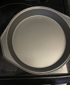 Amazon Basics Nonstick Round Baking Cake Pan, 9 Inch, Set of 2, Gray, 10.7x9.7x1.5cm 39 B1eR0ffzxwS